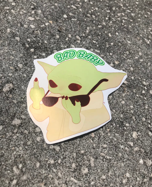 Bad Baby Grogu Sticker