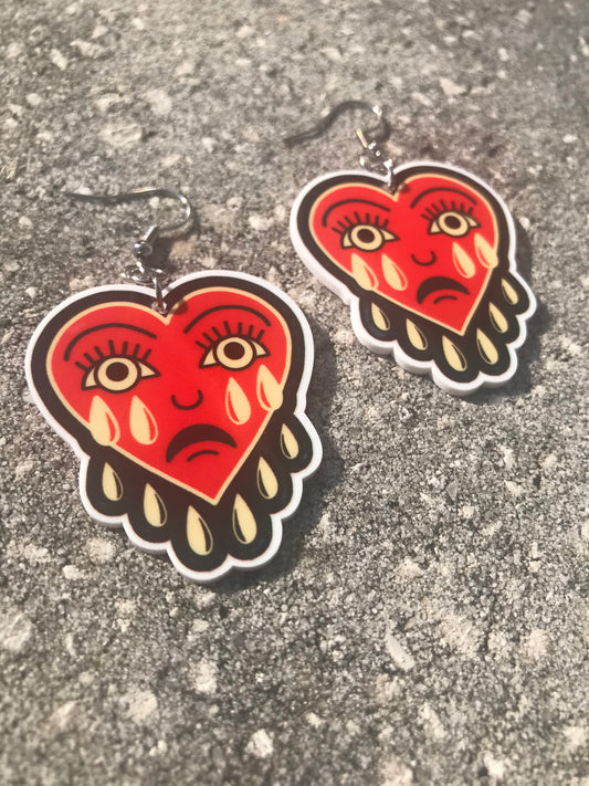 Crying Heart Earrings